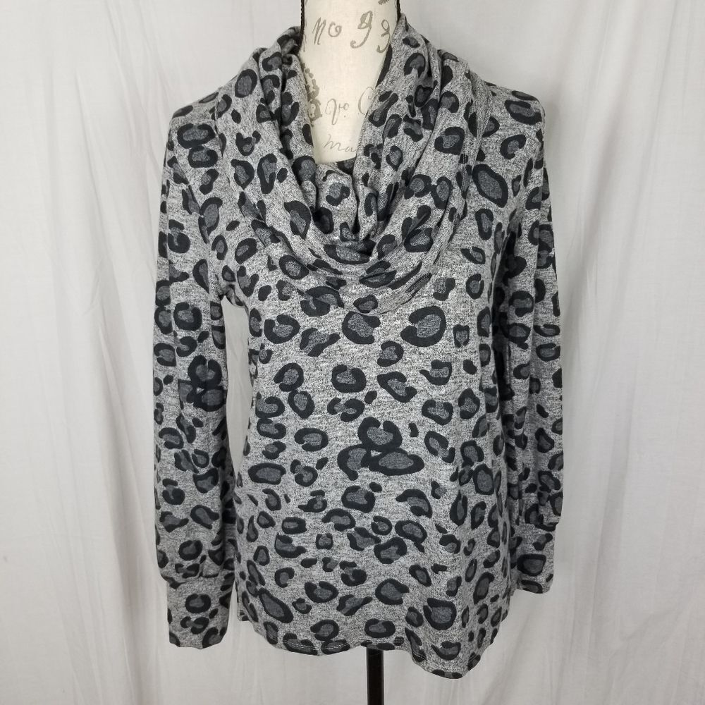 Gibson Leopard Print Lightweight Sweatshirt‎